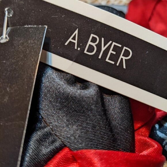 🆕NWT A BYER FULLY LINED SPARKLY ZEBRA PRINT EVENING DRESS - M - Picture 8 of 8